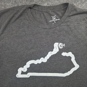 Shop Local Kentucky T-Shirt Mens Large Gray Tri-Blend Toilet Paper Graphic Tee